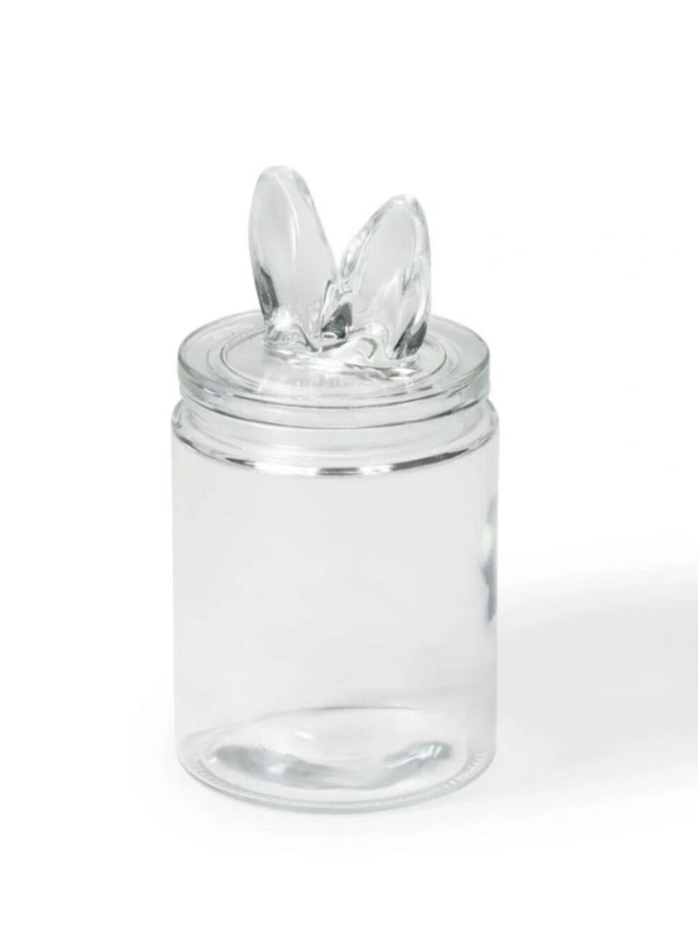 Target 2026 Clear Glass Canister Jar Bunny Ears Lid Storage Decor